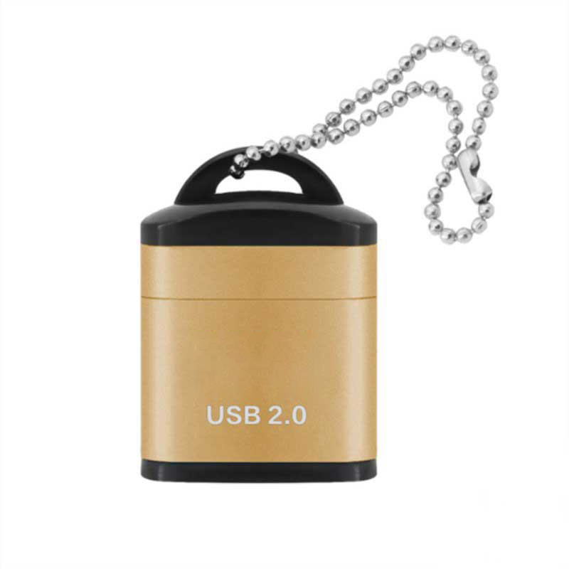 Mini High Speed USB 2.0 Card Reader TF Micro SD Memory Card Adapter For PC Computer Laptop Notebook Car Micro SD Card Reader: green