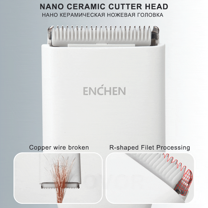 XiaoMi ENCHEN 0.7-21mm Men Hair Clippers Home use Hair Trimmer Cordless Hair Clipper Men Hair Corner Trimmer Razor