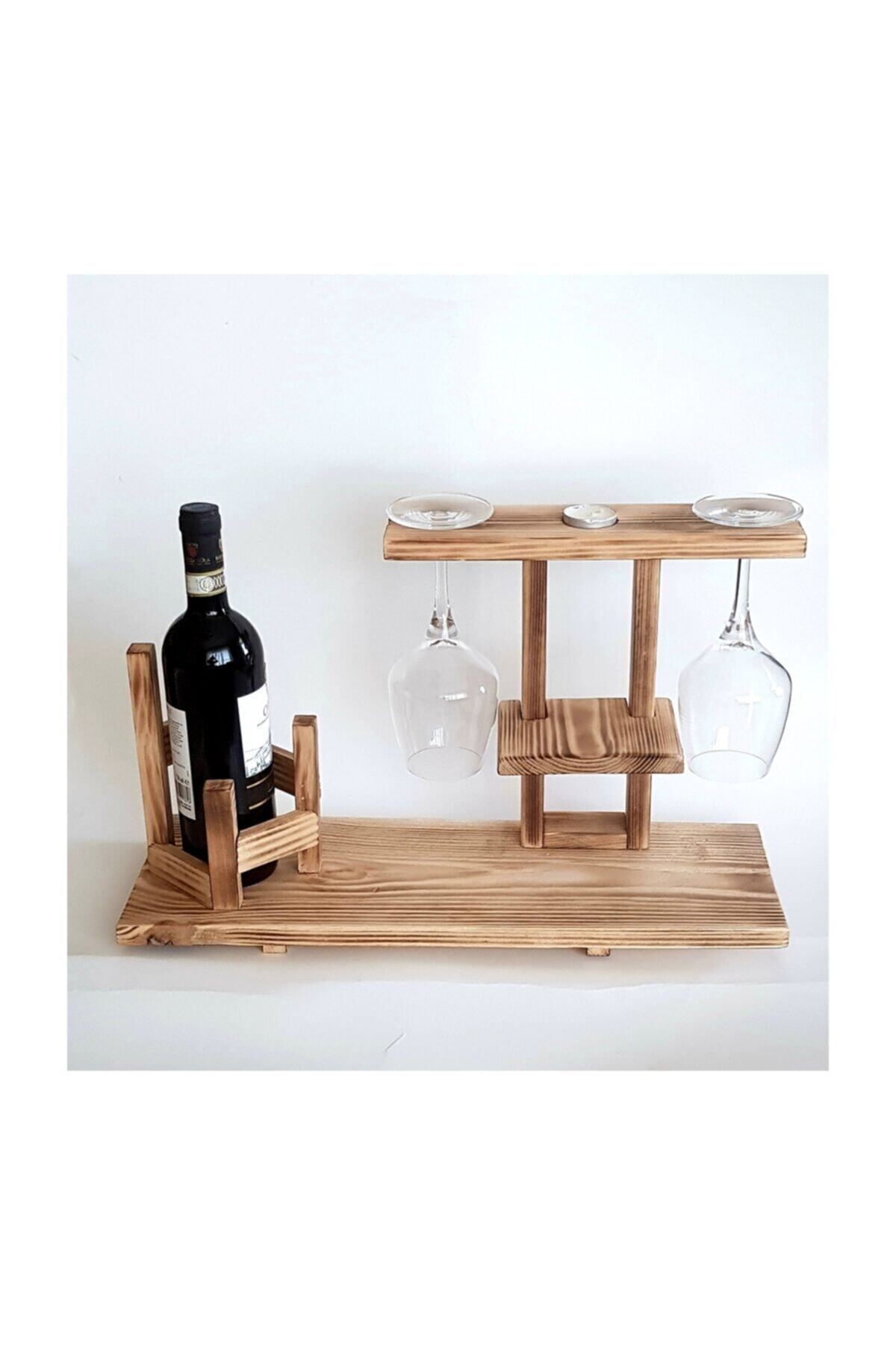 Houten Wijn Service 2 Mensen Alcohol Presentatie Plaat Houten Presentatie Lade Kaars Presentatie Board