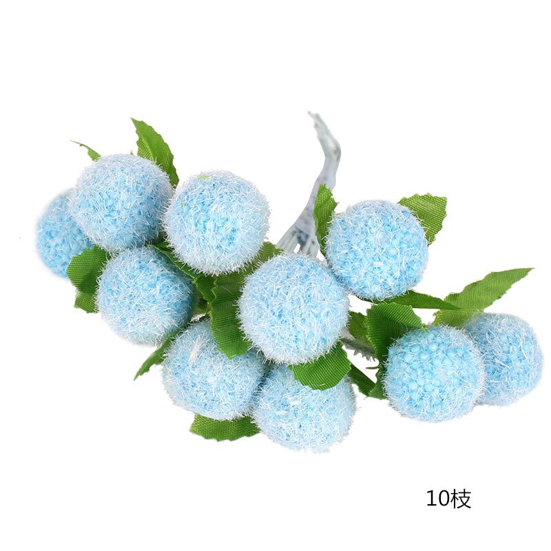 8/10/12/90/144 pièces bleu mixte hybride fleur cerise étamine baies Bundle bricolage gâteau noël mariage boîte guirlande déco