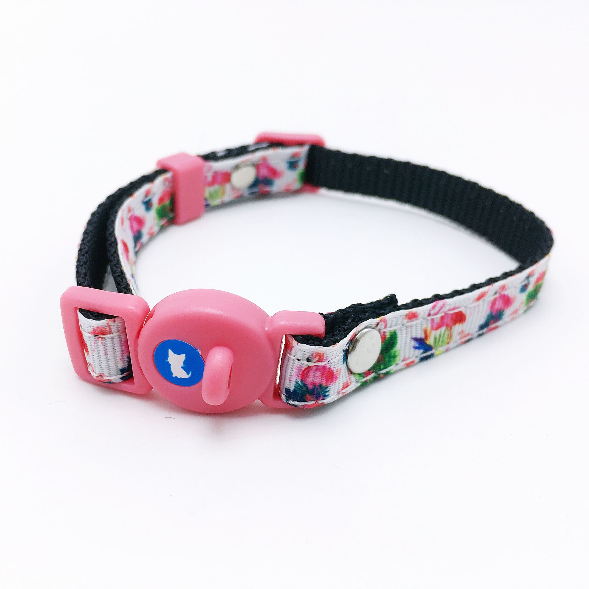 Bonzerpet – collier réglable en forme de cloche pour chat, rose, 1.0cm, en PU, adapté aux petits chiens et chiots: Pink 3