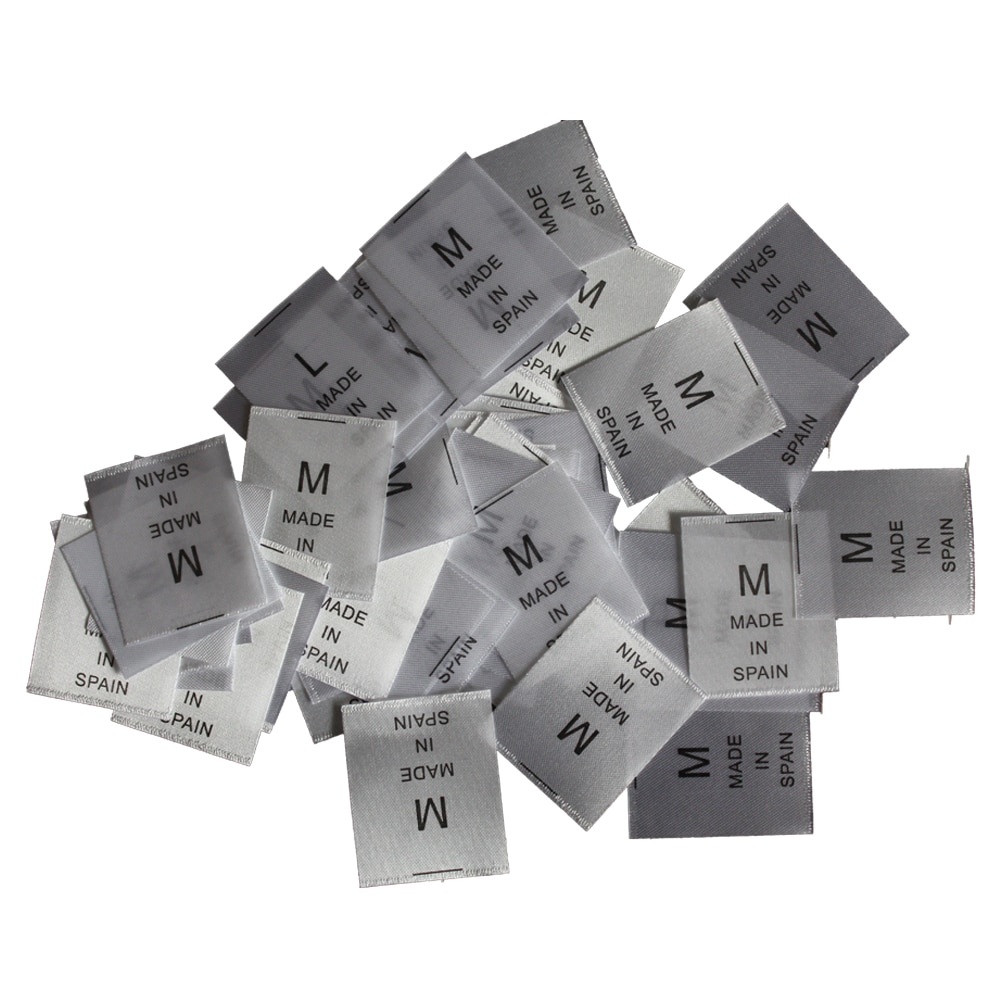 100pcs/lot Made in spain Size number care labels s... – Grandado