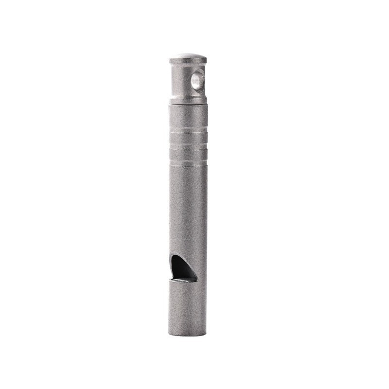 Silbato de emergencia de titanio para exteriores, MINI silbato de seguridad de supervivencia, collar con silbato EDC, senderismo, Camping, viaje, exploración de supervivencia