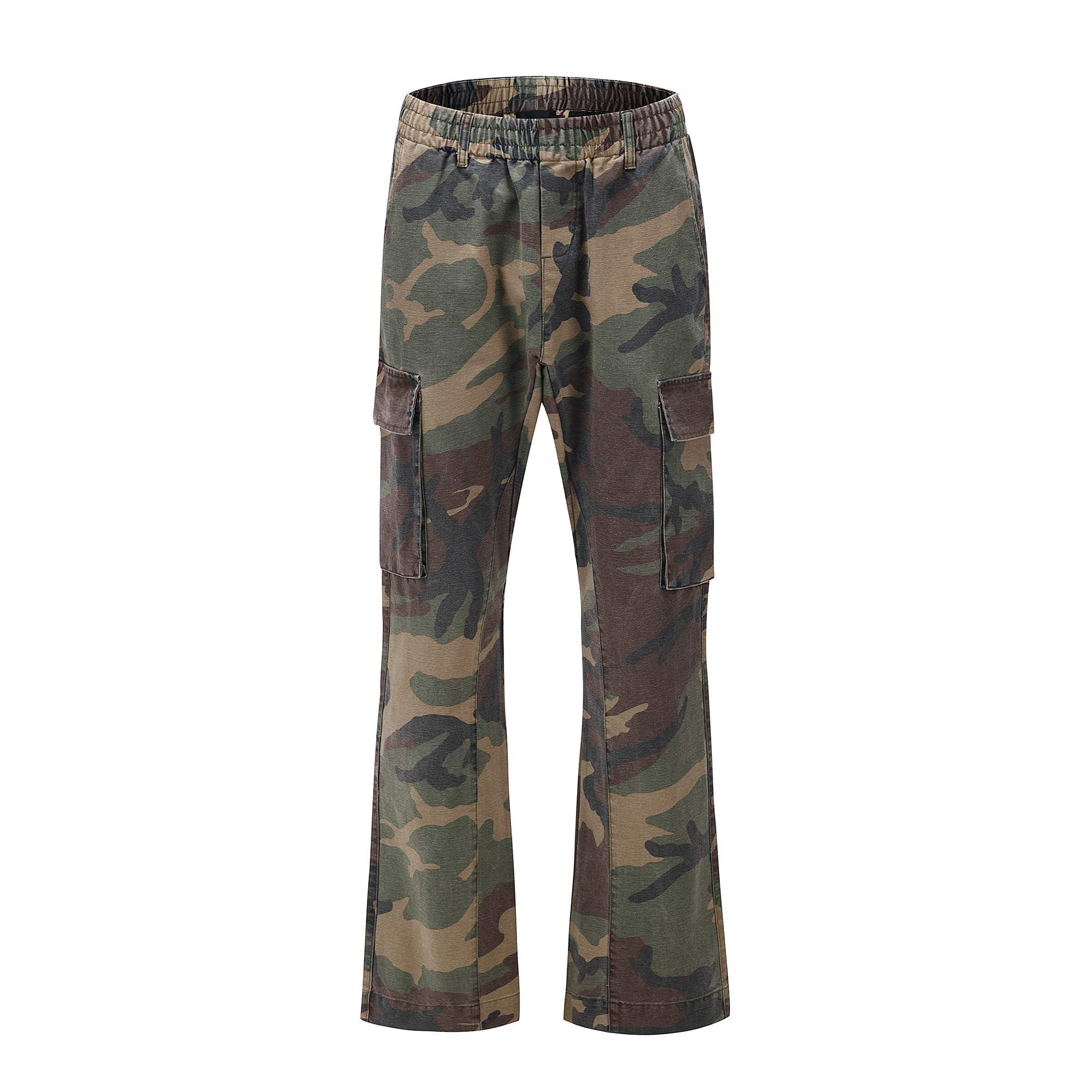 Camo cargo bukser brede benlommer flare bukser mænd & #39 ;s hip hop casual camouflage bukser high street streetwear joggers