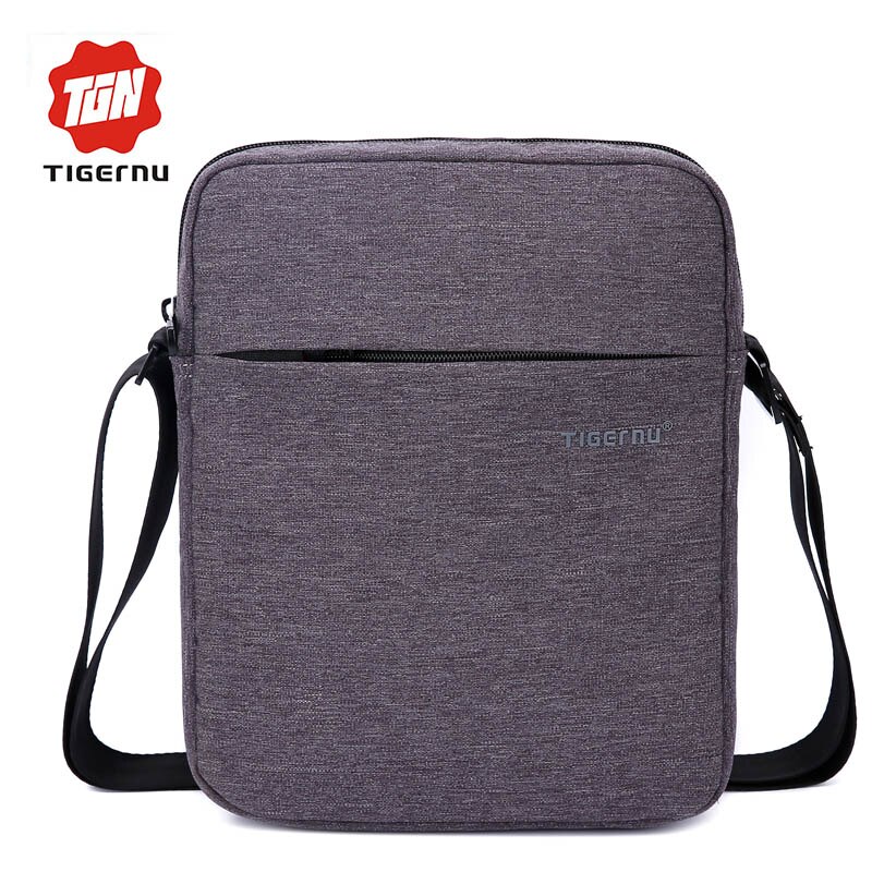 Nueva Tigernu Bolsa de para Hombre Impermeable Oxford Bolsa de Mensajero Maletín de Negocios Informal masculina bolsa de hombro Crossbody: Dark Grey