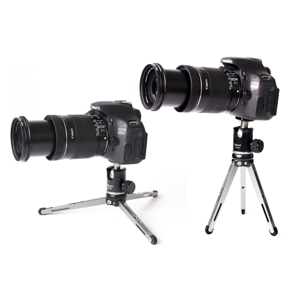 Ulanzi Xiletu Mini Aluminium Statief Monopod Flexibele Camera Houder W 360 ° Gedraaid Balhoofd Voor Canon Nikon Sony Dslr camera