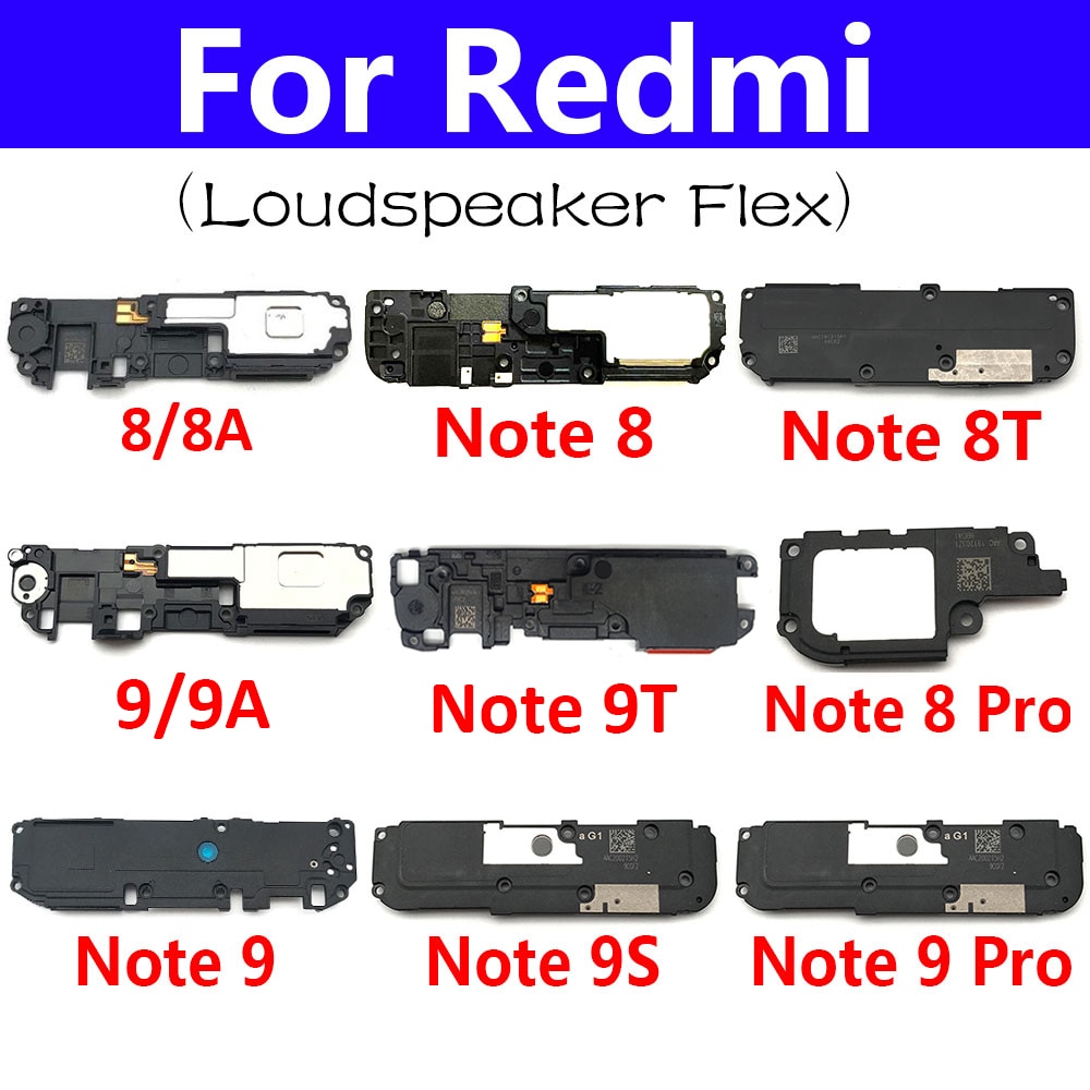 Loudspeaker For Xiaomi Redmi Note 8T Loud Speaker Buzzer Ringer For Redmi 7 7A 8 8A 9 9A 9C 9T Note 8 9 9S 7 10 10s Pro 5G