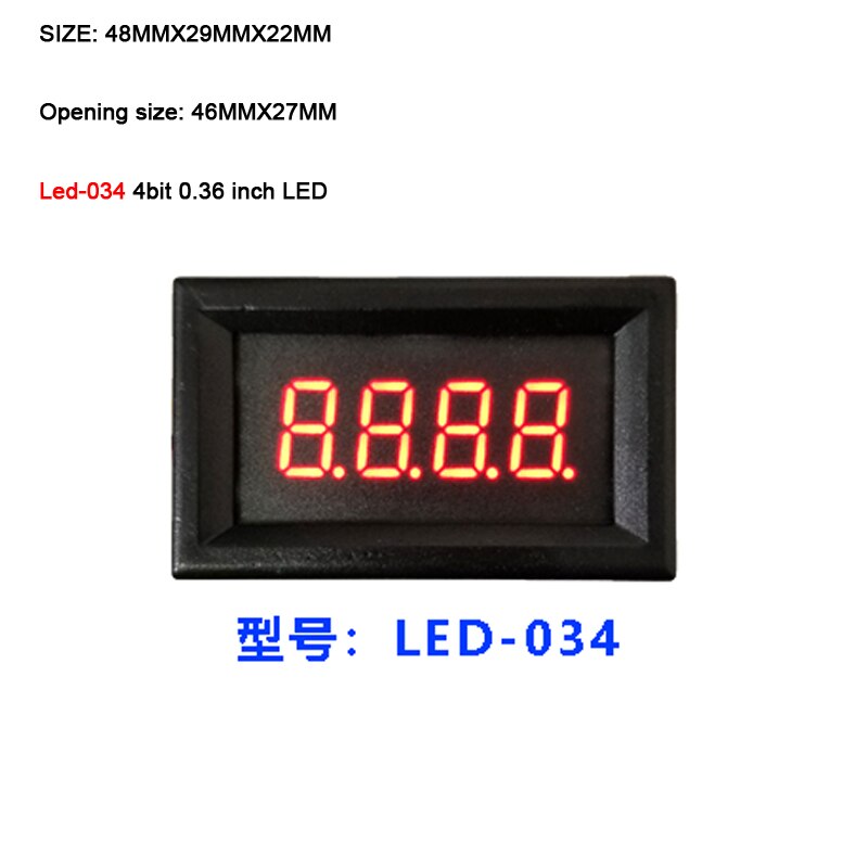 RS485 Serial Port Meter LED Digital Tube Display 485 TTL Display Module PLC Communication MODBUS RTU ASCII DC 5V - 36V 12V 24V: TTL interface / LED-034 4bits