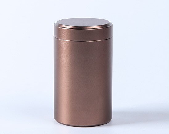 O metal de alumínio anodizado multifuncional selou a lata, pacote portátil do chá do curso da cor sólida pode produto prático do agregado familiar: H