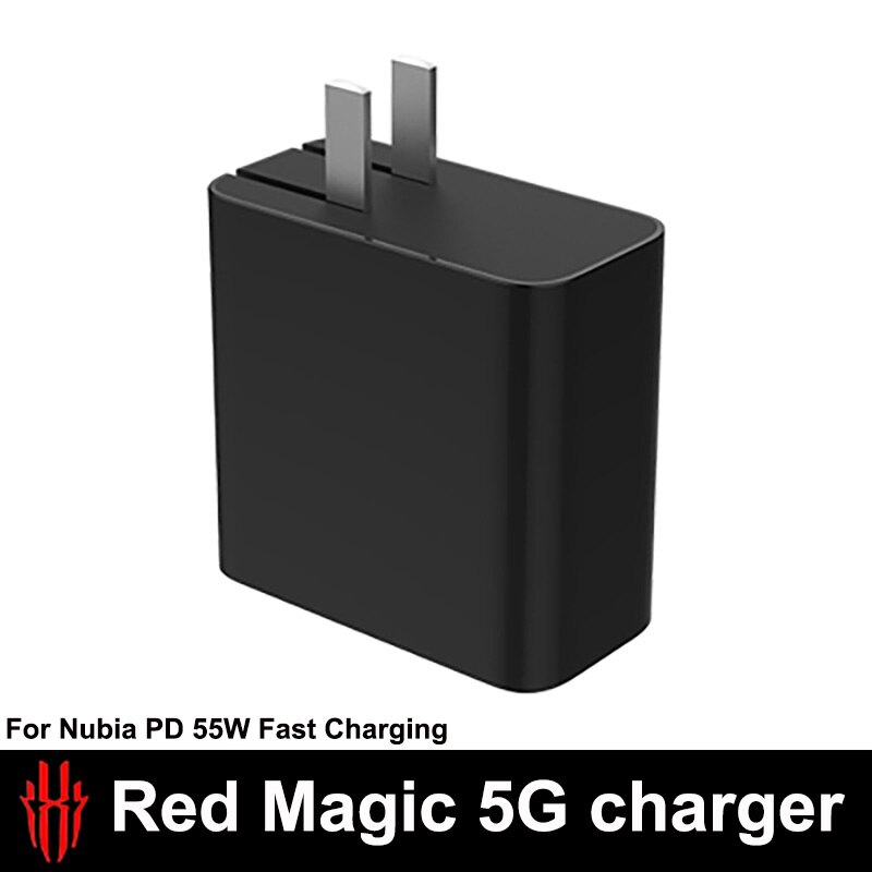 Original Für Nubia verrotten Magie 5G USB Dual Typ-C 55w PD Qucik Schnelle Ladung Ladegerät 5A kabel USB-C Kabel verrotten Magie5G Redmagic 5G: USB Ladegerät