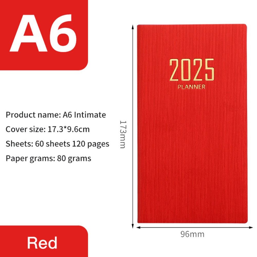minimalistisch isches a5 2025 Agenda Buch mit Kalender zu tun Liste a5 Notizbuch Spanisch Morandi Farbe 2025 Planer Notizbuch Schul büro: Licht Grün