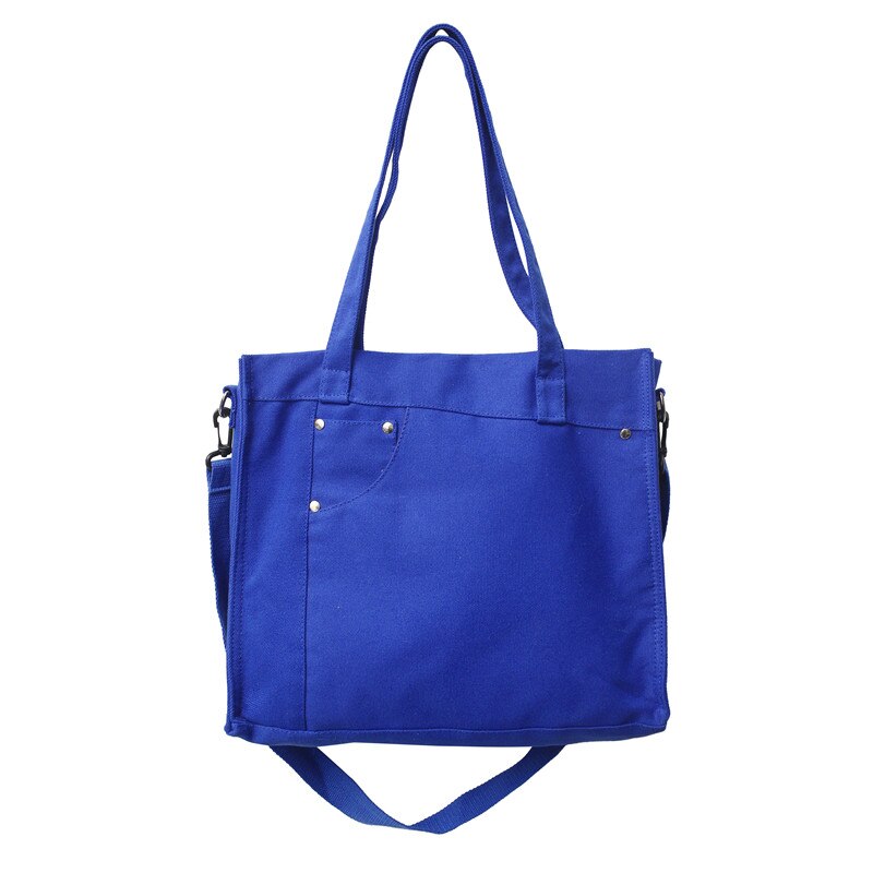 Leinwand Umhängetaschen Für Frauen Luxus Handtaschen Frauen lässig Tragetaschen Schulter Tasche Damen Handtasche: Blau