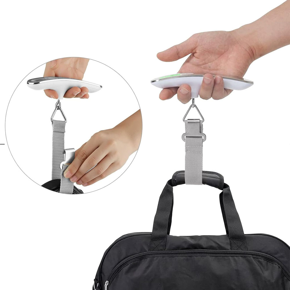 110lb/50kg Draagbare Elektronische Weegschaal Digitale LCD Hangende Schaal Bagage Koffer Reisbagage Tas Weegschaal balans Tool