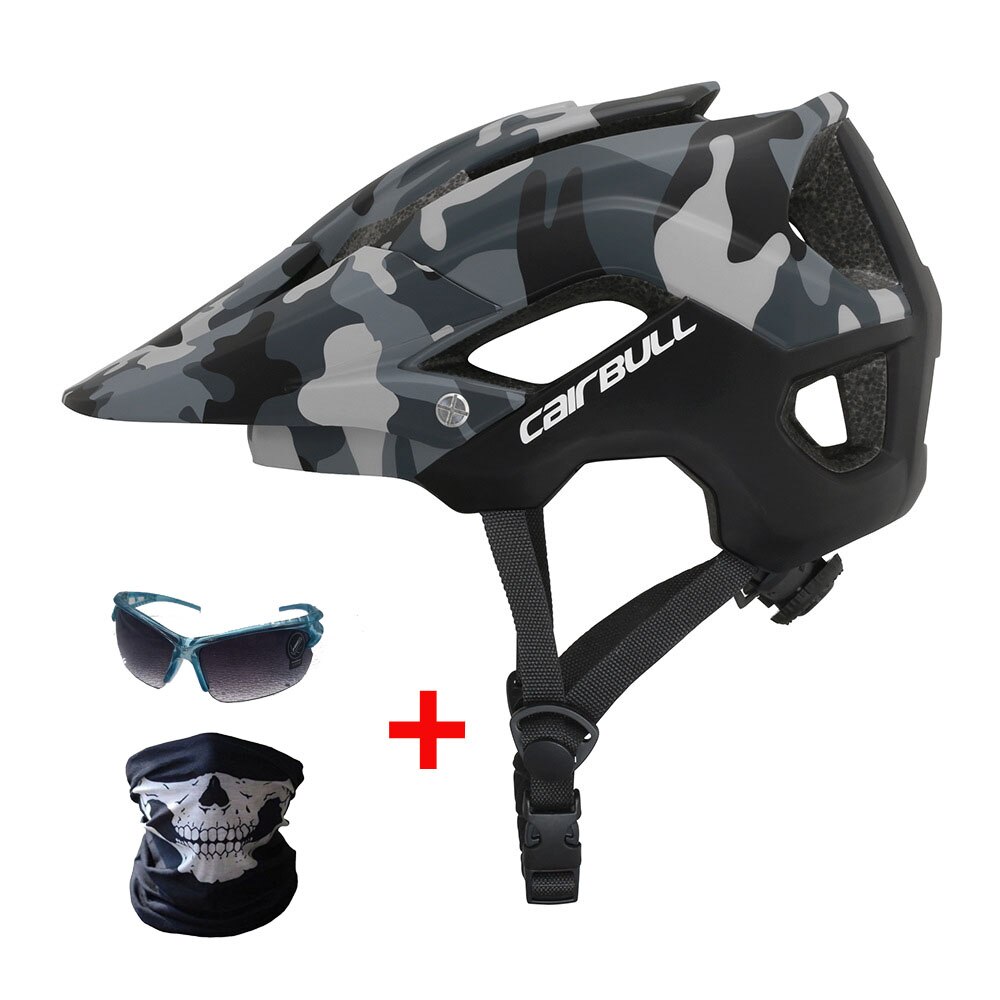 Cairbull Ultralight Fietshelm Integraal Gegoten Road Mountainbike Helm Outdoor Sport Dh Mtb Fiets Helm: Chocolade / l