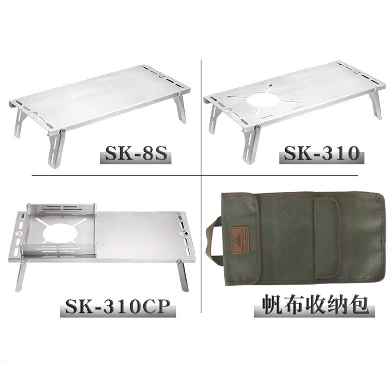 Campingmoon SOTO Stove Table Windproof SOLO Picnic Folding SUS Table Heat Resistant