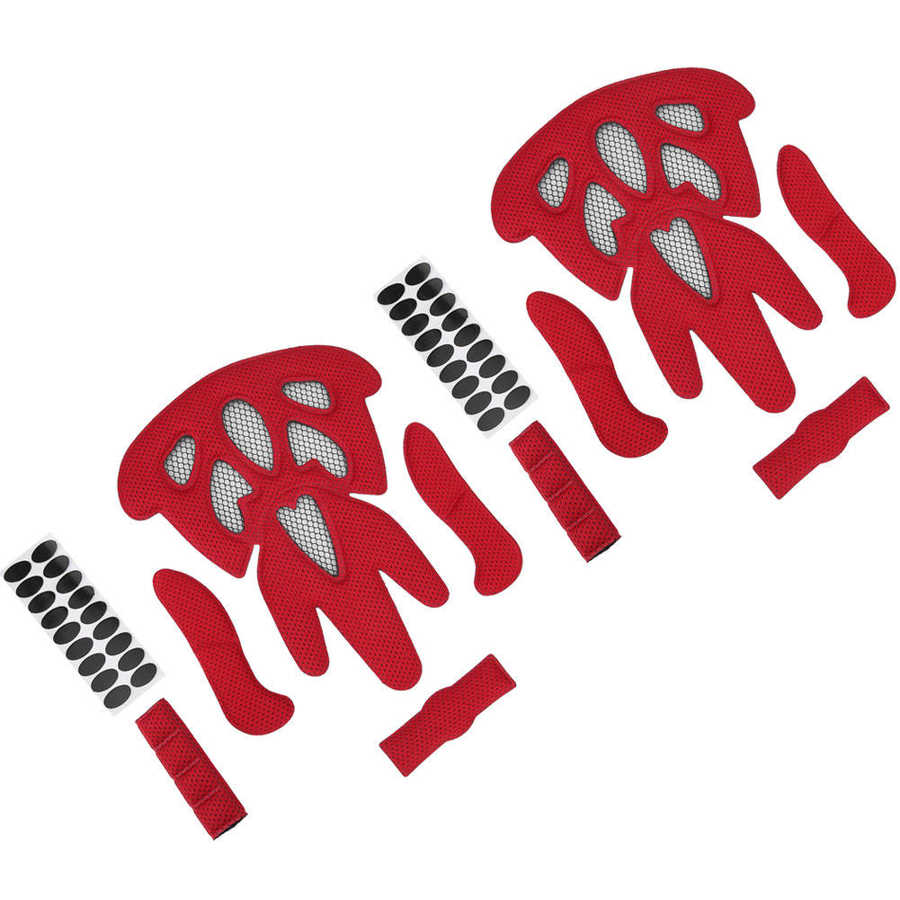 2 Set Fietshelm Pad Verzegelde Spons Fiets Elektrische Motorrijden Helm Klittenband Voering Spons Innerlijke Pads Bescherming Pad