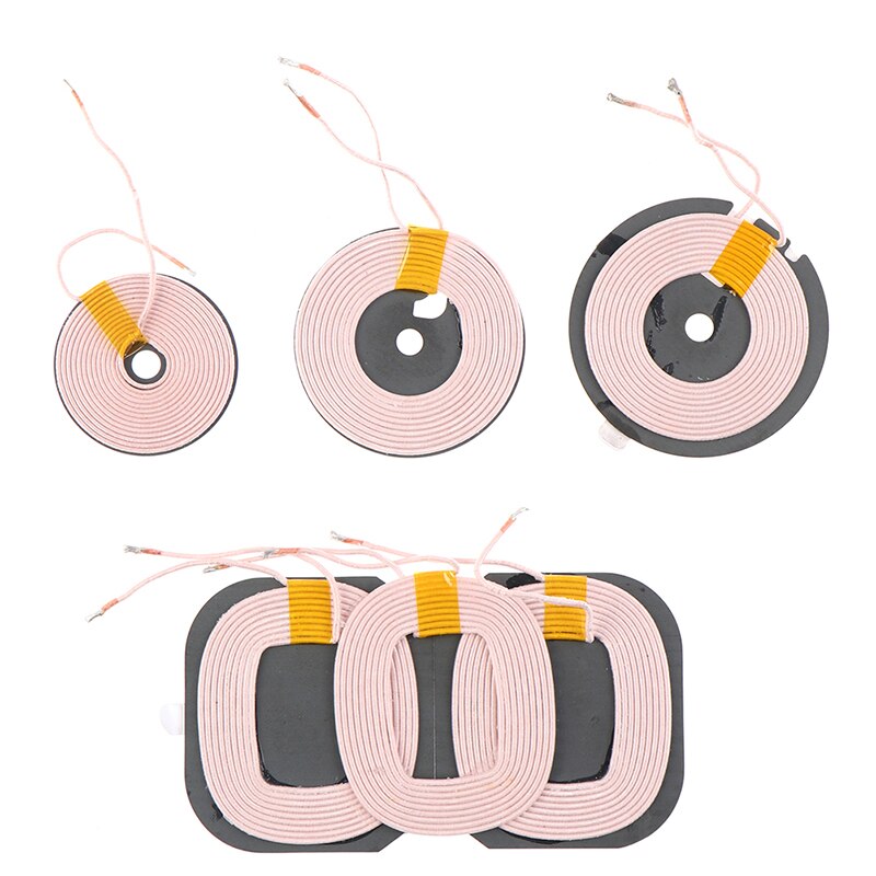 1pz 35/45/50 MILLIMETRI Circolare 10 Gira Bobina Bobina di Induzione per il FAI DA TE Caricatore Senza Fili di Trasmissione Terminale universale QI standard