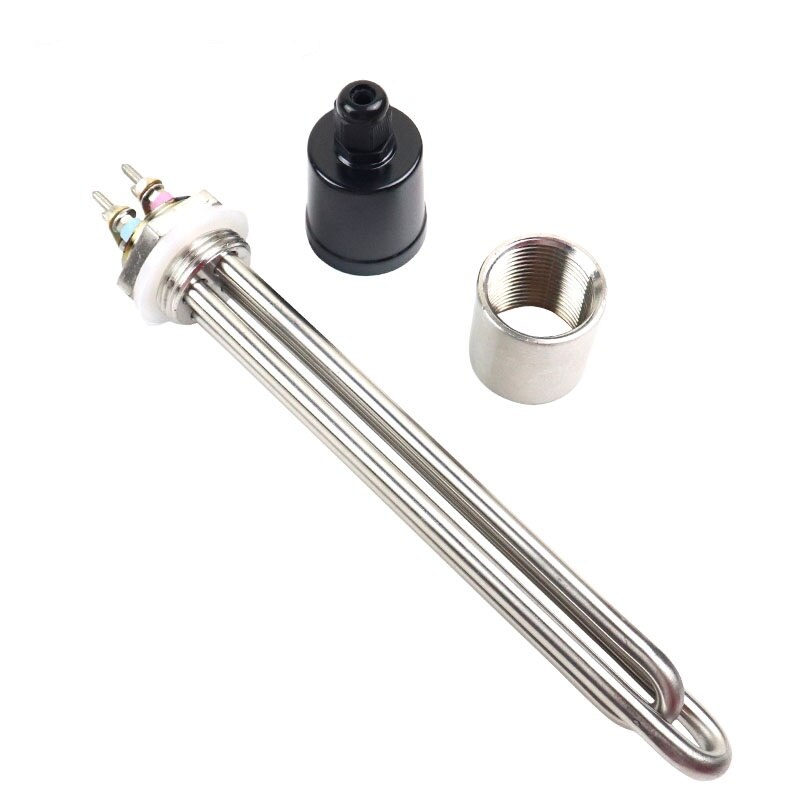 220v Water Heating Element DN25 Stainless Steel Electrical Immersion Brewing Tubular Heater 2.5kw/3.5kw/4.5kw/5.5kw