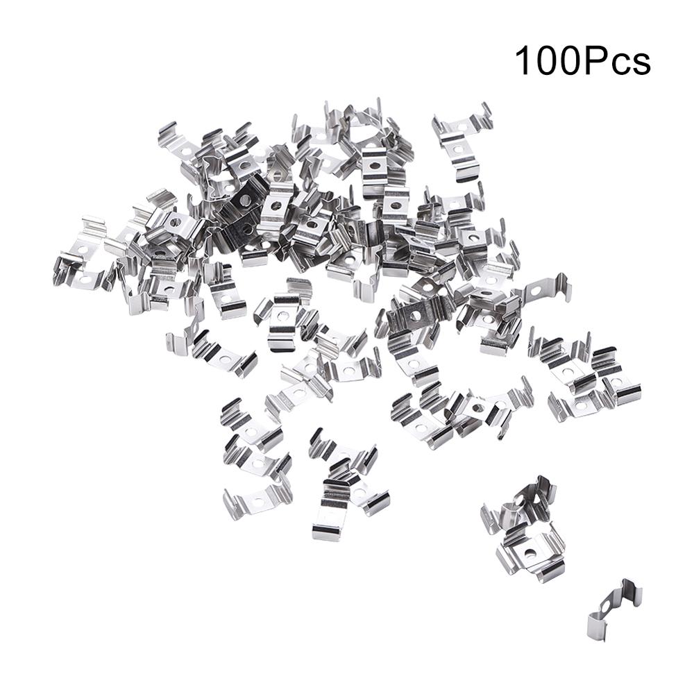 15~100pcs T4 T5 T8 U Clip Holder for Lamp Bracket Lampholder Stainless Steel Fixing Clips Lighting Accessories