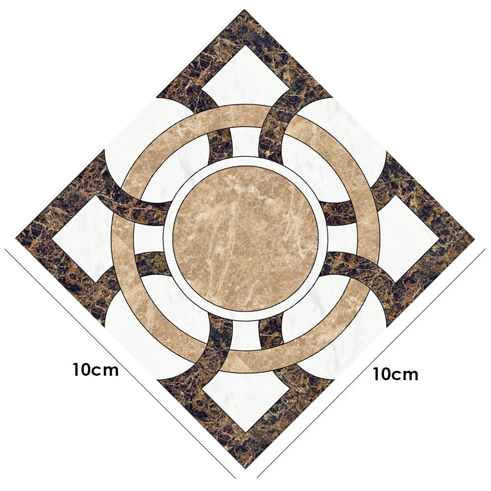 10pcs Self Adhesive Ceramic tile stickers Waterproof Wall Sticker Floor Tiles Diagonal Wall Stickers: C