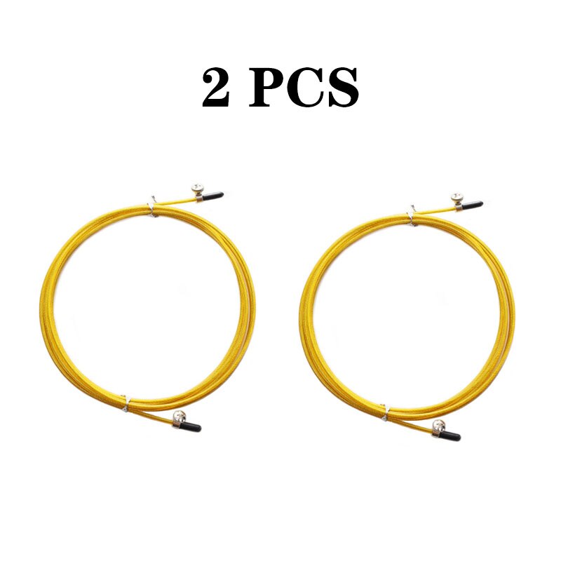 Fil d'acier avec vis pour cordes à sauter, 3m, rechange, Crossfit, câble métallique remplaçable, corde à sauter de vitesse: Gold Rope 2PCS