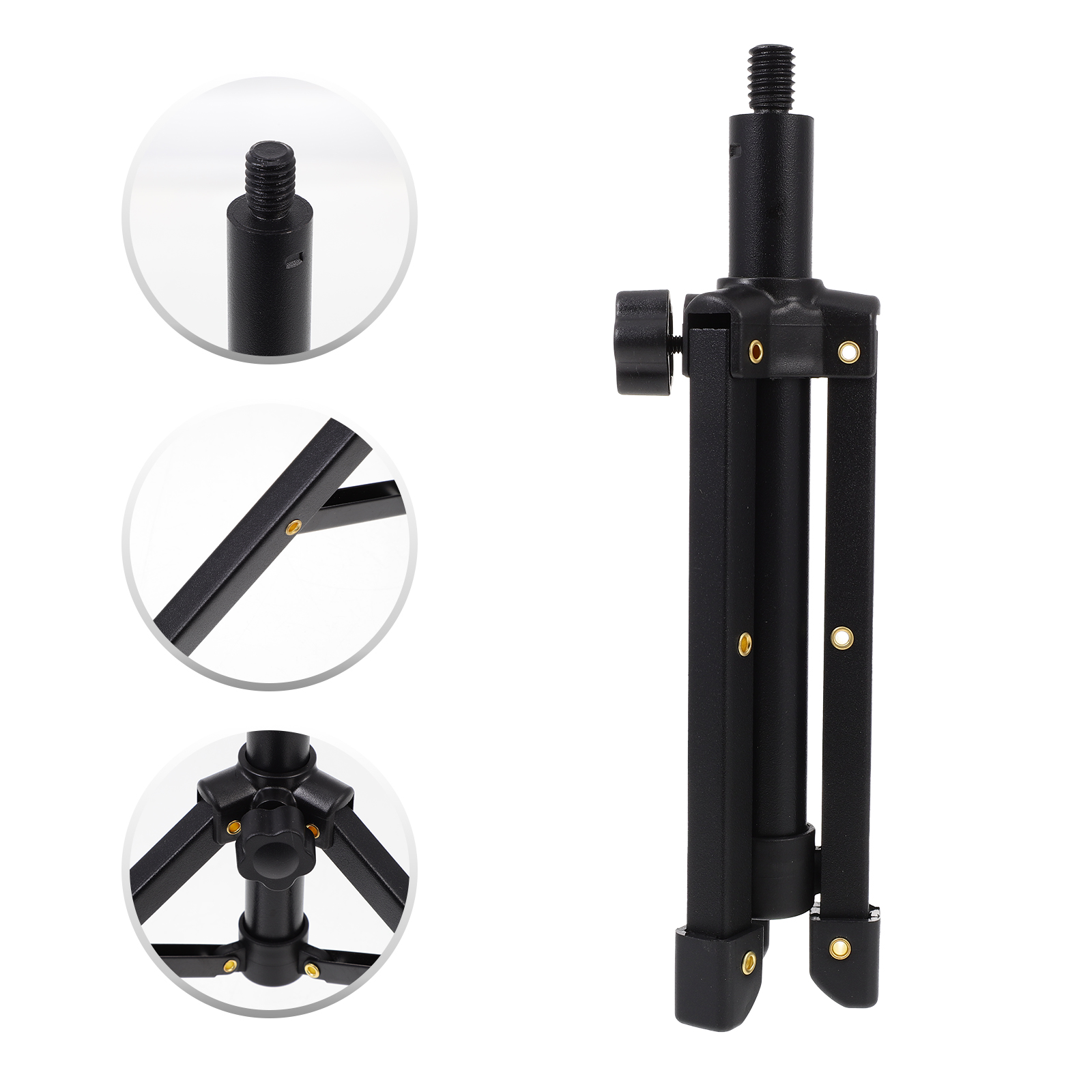 Portable Microphone Stand Desktop Tripod Table Stand Adjustable Mic Stand Mic Clip Holder Bracket Lightweight Bracket: Default Title
