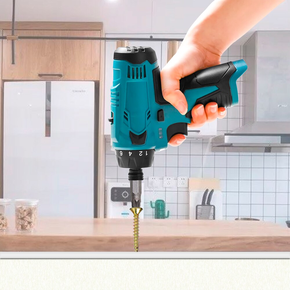12V Impact Electric Screwdriver Two Speed Mini Wireless Power Drill Hand Driver Wrench Power Tool with Bosch 12V 2000mAh Battery