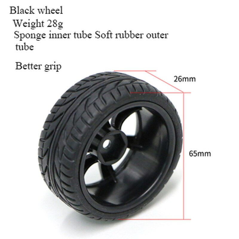 65mm Tires, Robot, Sponge Liner, Smart Car Wheels, Two-Wheeled Self-Balancing Car Tires: Package 2