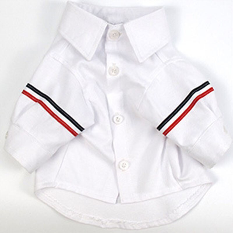 Ropa de Pomerania Formal estilo coreano, traje de ocio a la para Bulldog Francés, camisa de Pug, camisas para perros de negocios, disfraz para perros: White / XL
