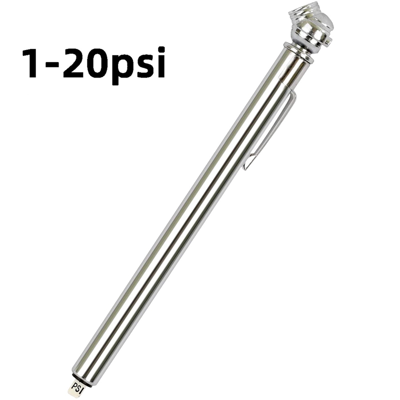 Low Pressure Pen Tire Gauge 1-20 PSI for Golf Carts, ATV's and Air Springs 8 Pack