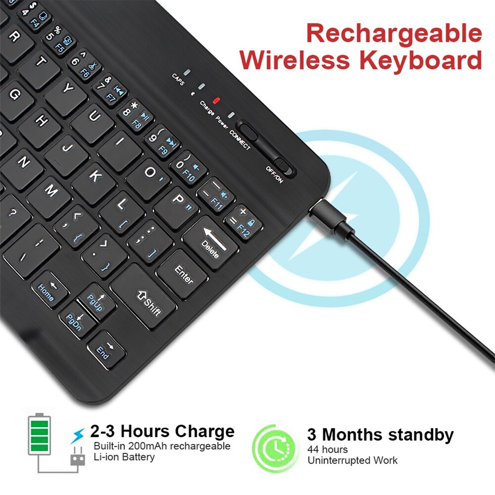 2.4G Mini Wireless Keyboard Bluetooth Keyboard For ipad Phone Tablet laptop Rechargeable keyboard For Android ios Windows kits