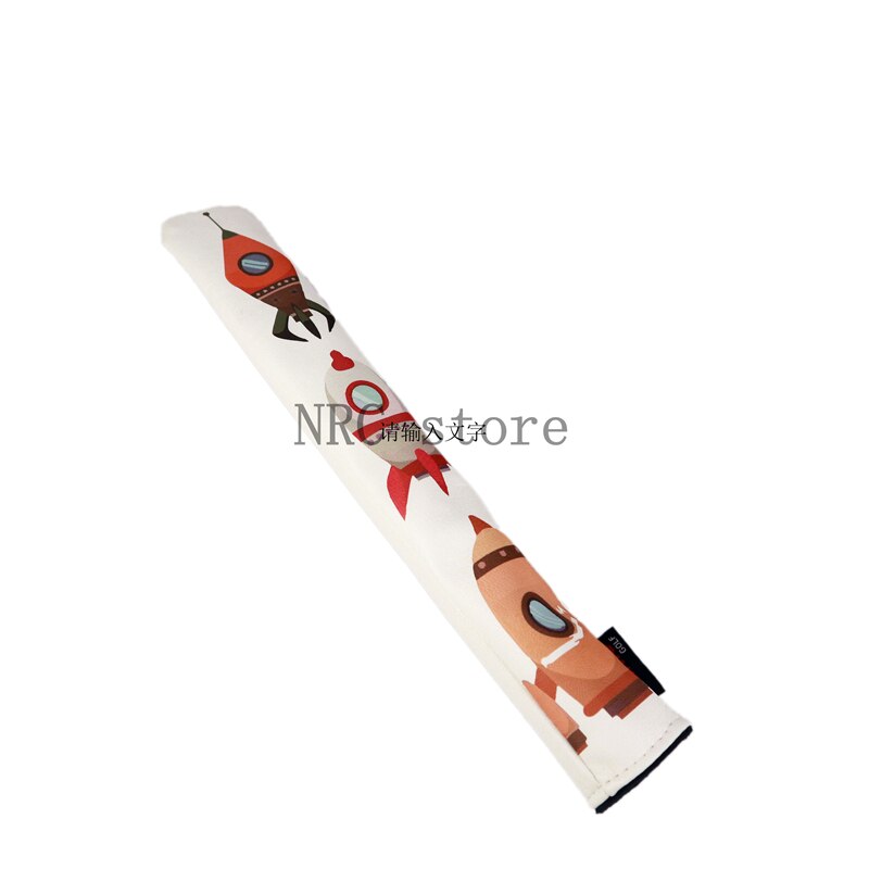 Golf Alignment Stick Covers Headcovers PU Leather Golf Club Protector Holds 2 Sticks