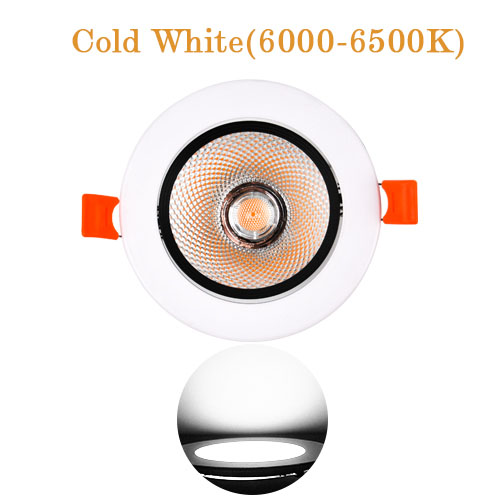 LED COB Downlight Dimmable 5W 7W 9W 12W Round Recessed Lamp 220V 110V Living Room Bedroom Kitchen Indoor Spot Lighting: changeable / 4w