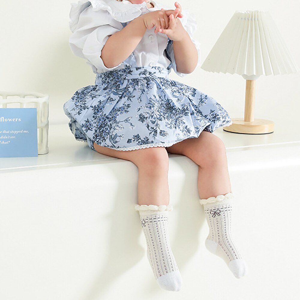 Babysocken, mädchensocken, atmungsaktive netzsocken, kindersocken für mädchen, baumwolle, niedliche neugeborenen- und kleinkindsocken, babykleidungsaccessoires 0-3y