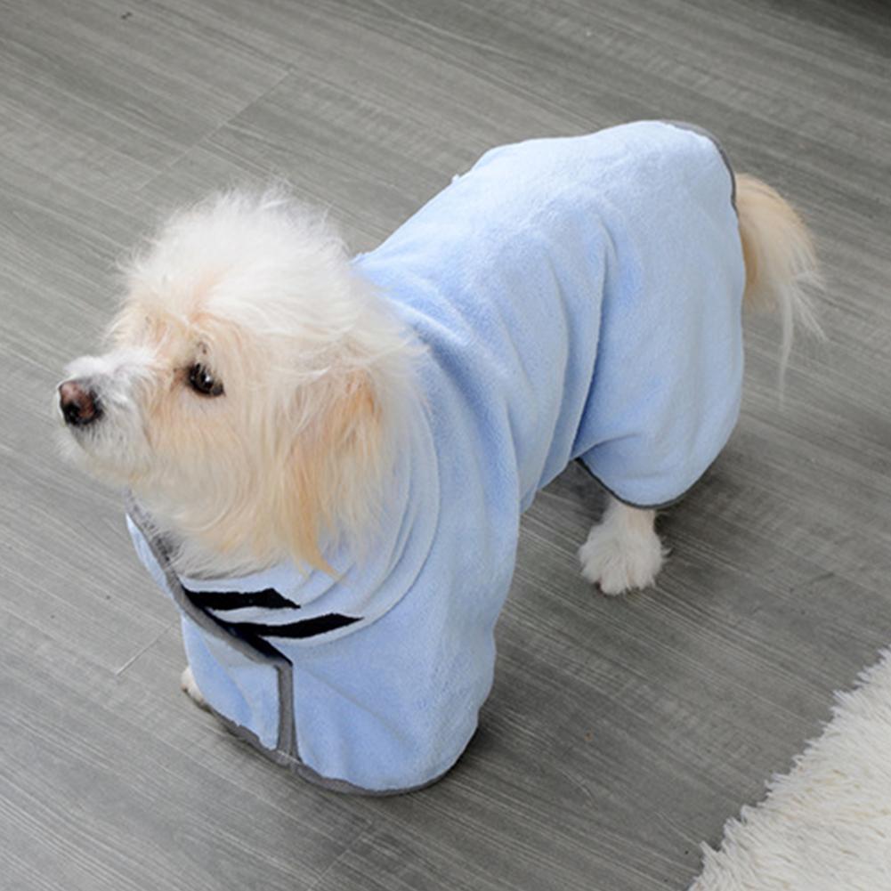 Manteau de séchage en microfibre réglable pour chien, Super absorbant, , serviette de bain pour animaux de compagnie, fournitures de bain luxueuses, doux, A7C6