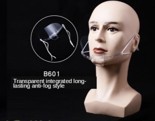 5 stk gennemsigtige masker permanent anti tåge catering hotel restaurant masker skønhed makeup tatovering forsyninger forhindre spyt maske