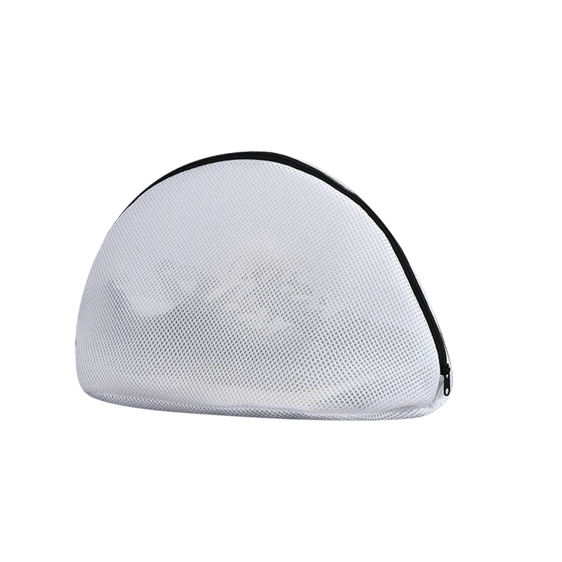 Mesh Laundry Bag Washing Machine Shoes Bag with Zips Travel Shoe Storage Bags Protective Clothes Storage Box Organizer Bags: Light Grey