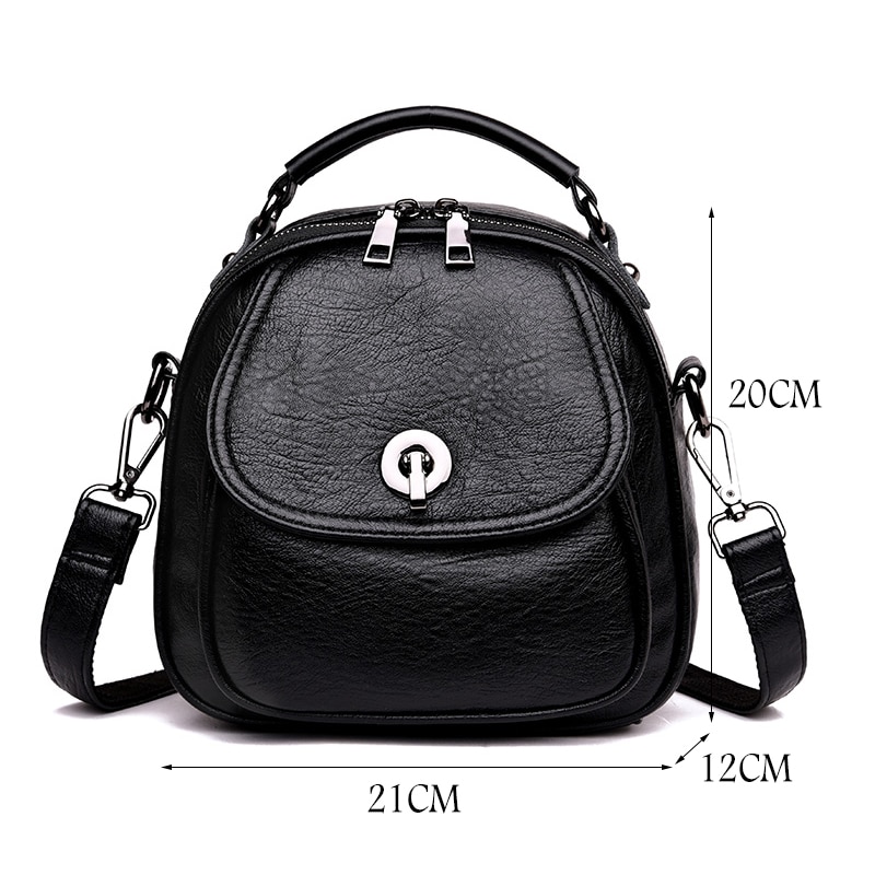 Monitoimireput tytöille mochila feminina naisten nahkareput preppy style pieni laukku vintage