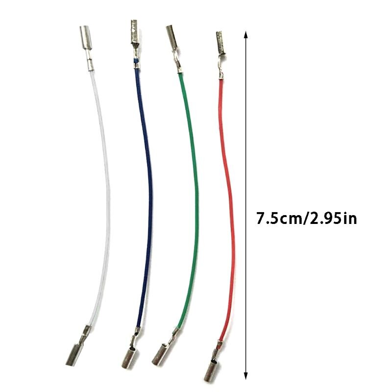 3/4PCS Cartridge Phono Cable Leads Header Wires for Turntable Phono Headshell: Phono Wires-C
