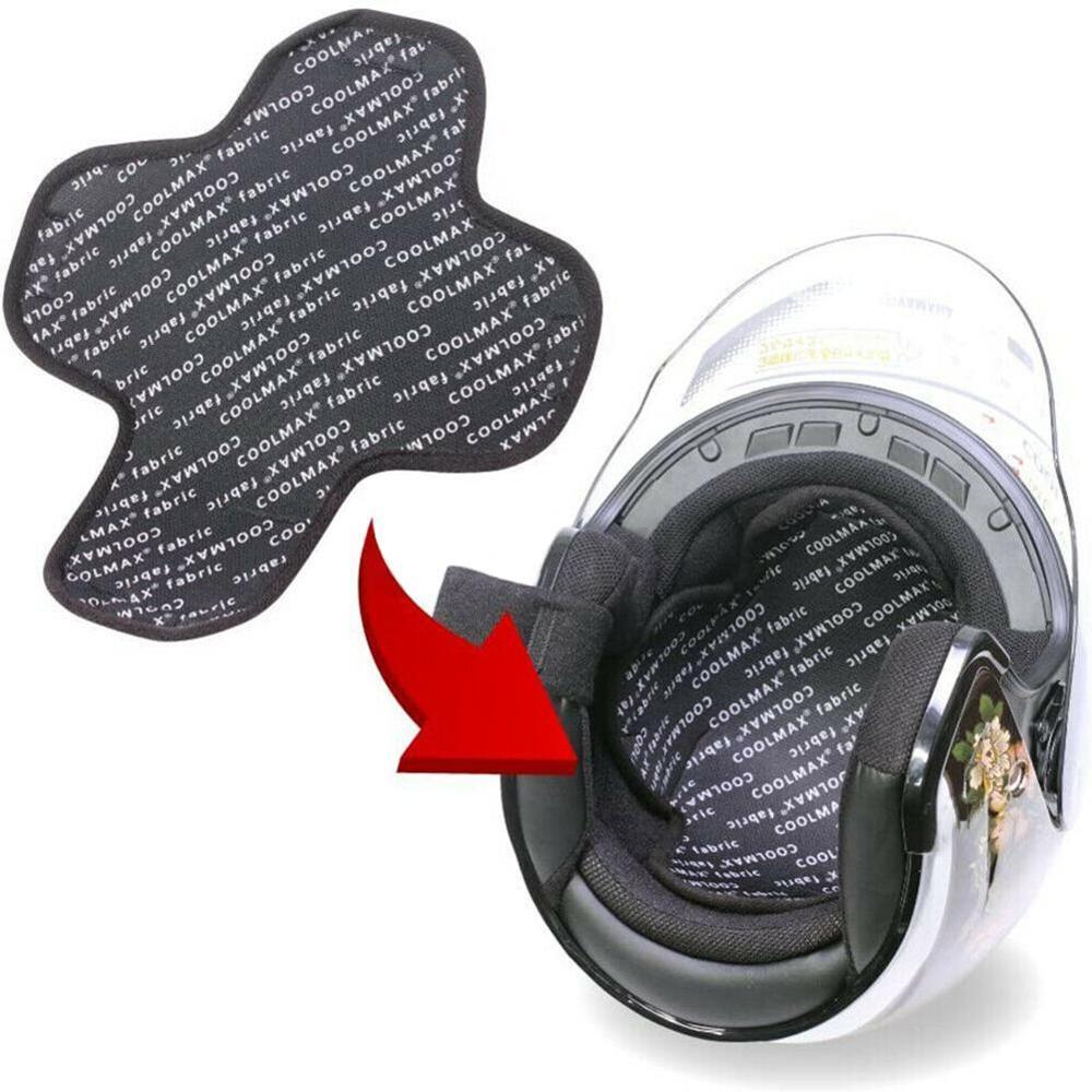 Motorcycle Vehicle Helmet Padding Motorcycle Safety Protection Hat Cap Inner 3D Air Mesh Microfiber Helmet Cooling Pad