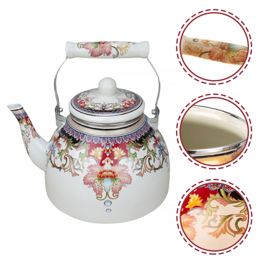 Geëmailleerde Theepot 2.5L - Vicedeal