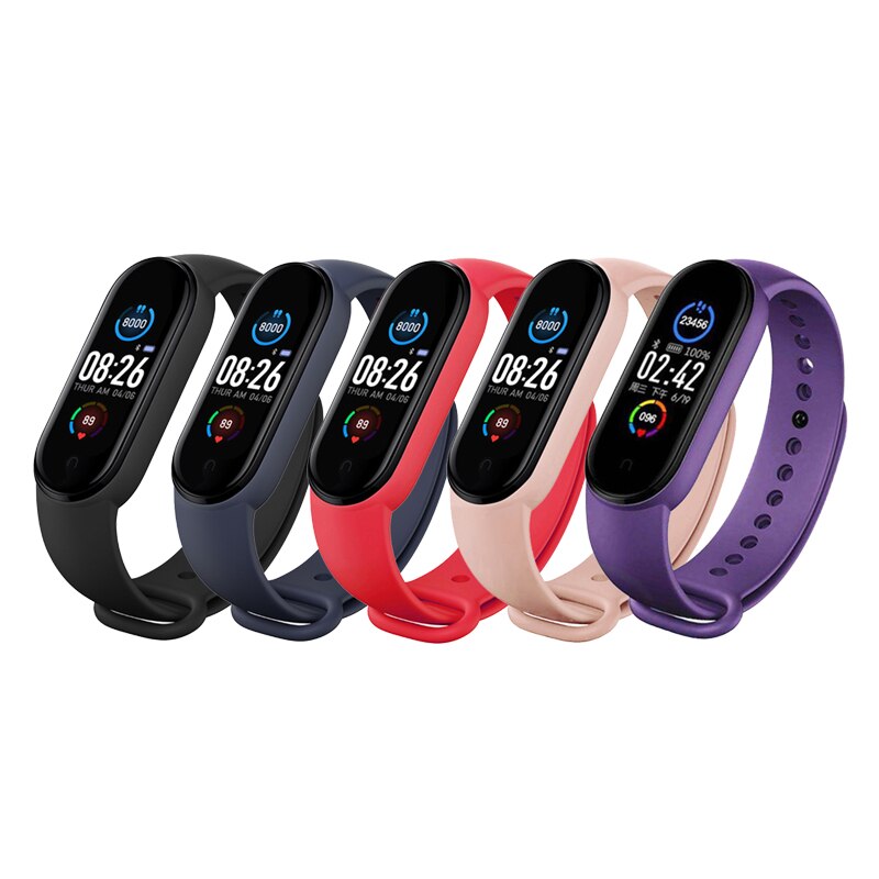 M5 Smart Bracelet Men Fitness Smart Wristband Women Sports Tracker Smartwatch Play Music Bracelet M5 Band For Android IOS