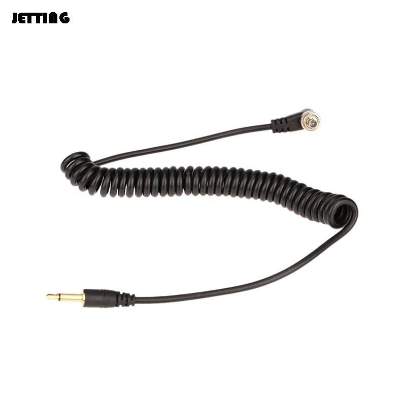 Camera flitsers accessoires 3.5mm naar mannelijke pc flits synchronisatiekabel schroefvergrendeling voor trigger studiolamp