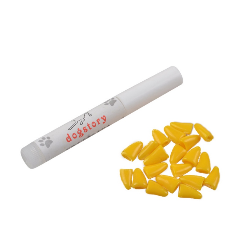 20 stuks siliconen zachte nagelkapjes voor katten, nagelbeschermer voor kattenpoten, 6 kleuren, maat xs-l, voor verzorgingsaccessoire voor katten: J / S