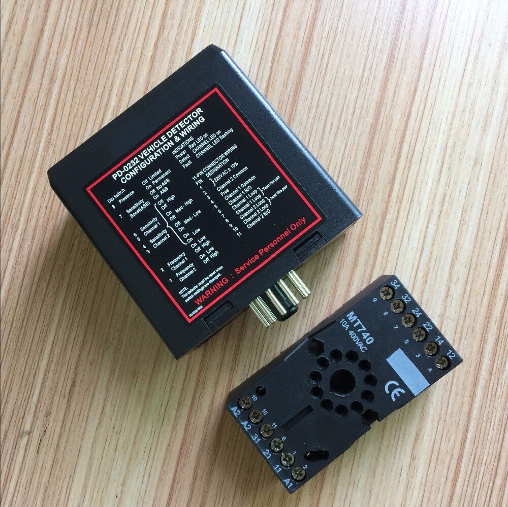 Gate vehicle access control dual two Channel Loop Detector/Inductive Loop Parking Detectors220v 110V 24V DC 12V Dc