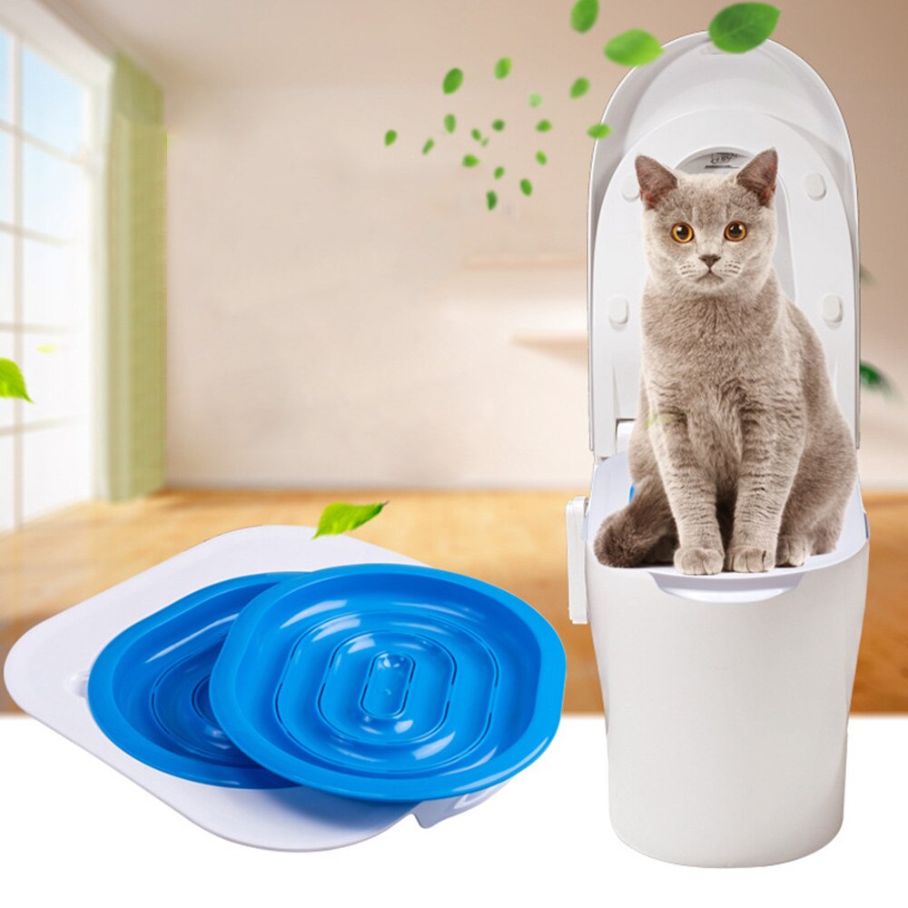 Entraîneur de toilettes en ABS | 40x40*3.5cm, pour animaux de compagnie, chiot chat, litière, fournitures pour litière, avec éclairage de siège de toilette