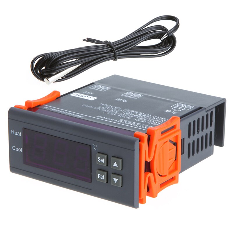 10A 220V Digital Temperature Controller Thermocouple -40℃ to 120℃ with Alarm Function