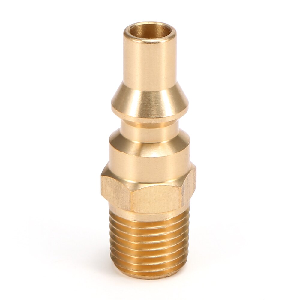 / Lixada Solid Brass NPT Natural Gas Quick Connect Fittings Propane Hose Quick Disconnect Kit Gas Stove Accessories: Type 2