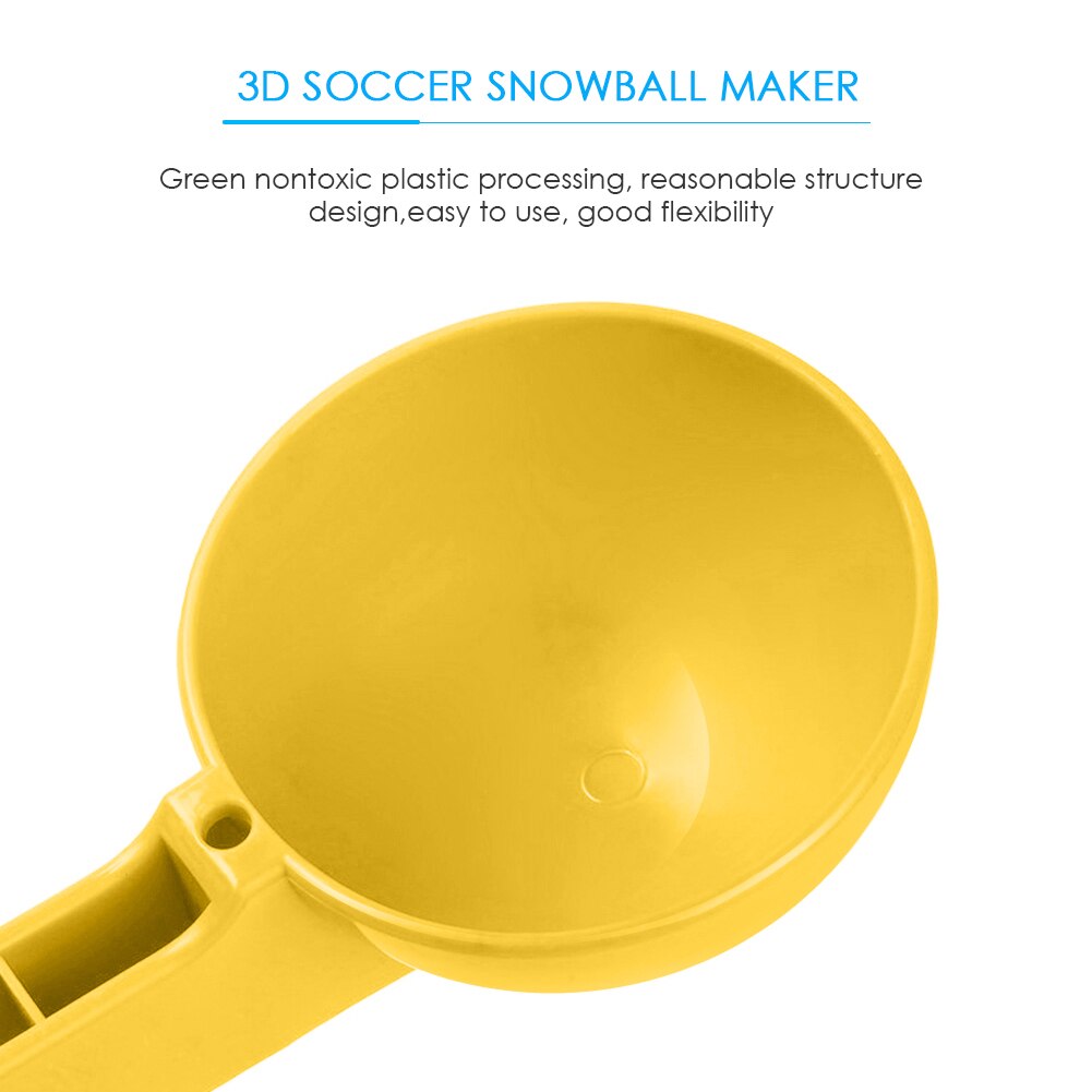 Plastik snebold maker klip sikkerhed runde snebolde vinter sne sand form værktøj til snebold kamp udendørs sjovt sportslegetøj