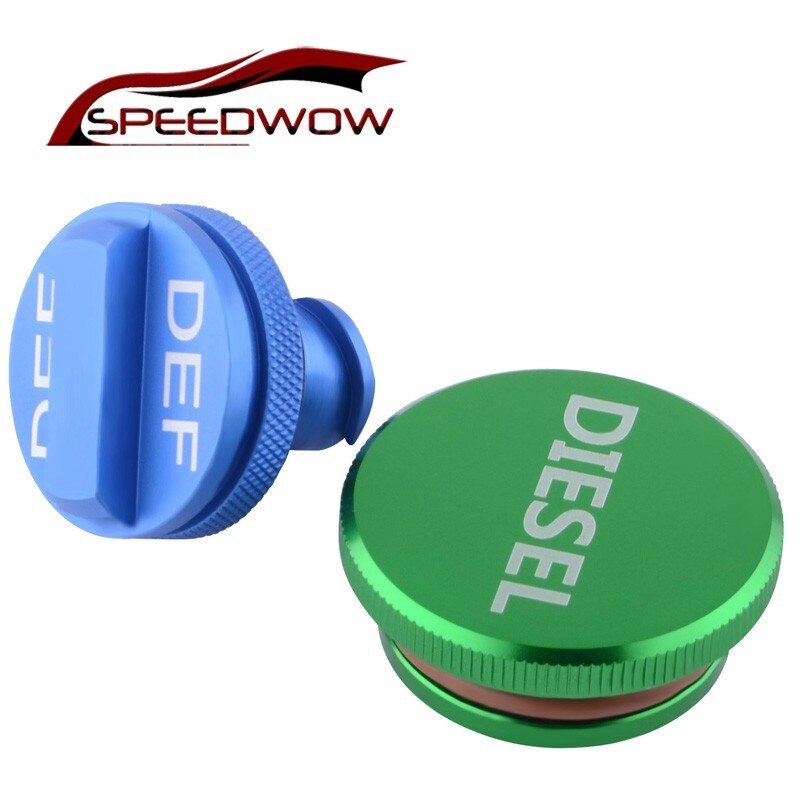 SPEEDWOW Magnetische Dodge Ram Diesel Fuel Cap + DEF Cap Voor Dodge Ram Uitlaat Vloeistof Voor Dodge ram 1500 2500 3500 diesel